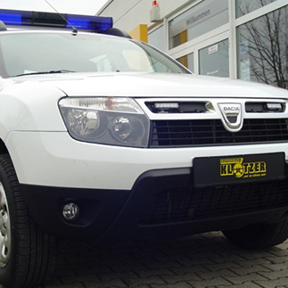 Emergency vehicles with special signals